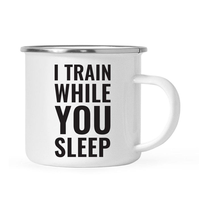 Gym Workout Fitness Campfire Coffee Mug-Set of 1-Andaz Press-Sleep-