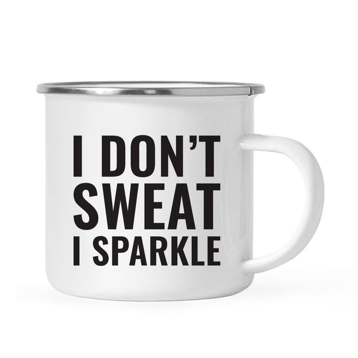 Gym Workout Fitness Campfire Coffee Mug-Set of 1-Andaz Press-Sparkle-