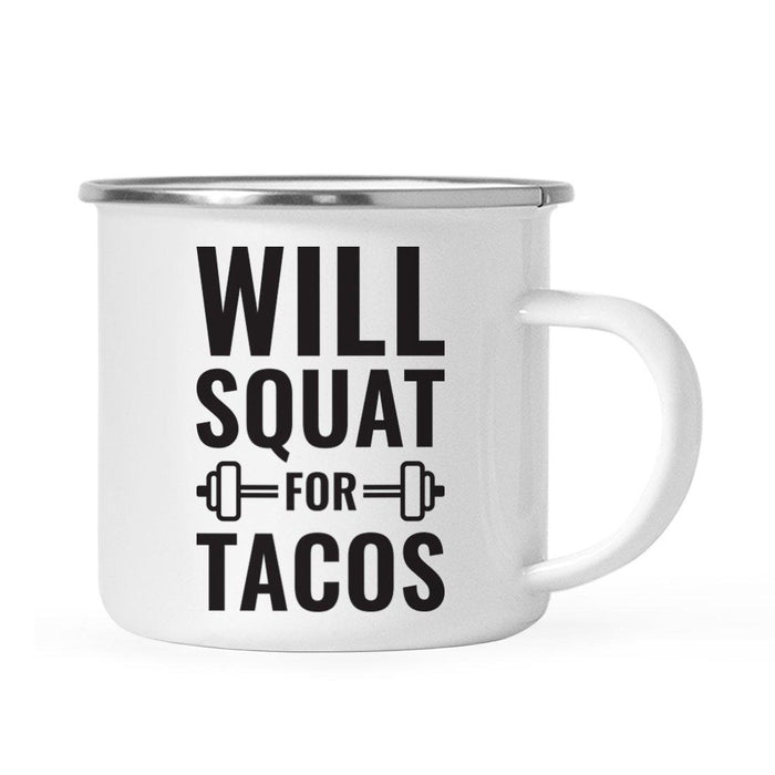 Gym Workout Fitness Campfire Coffee Mug-Set of 1-Andaz Press-Squat-