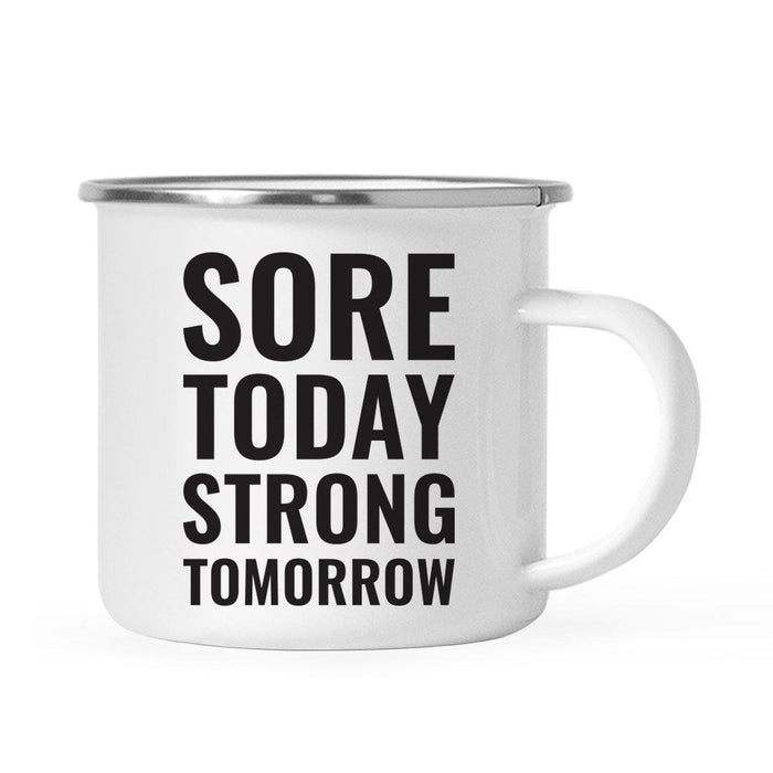 Gym Workout Fitness Campfire Coffee Mug-Set of 1-Andaz Press-Tomorrow-