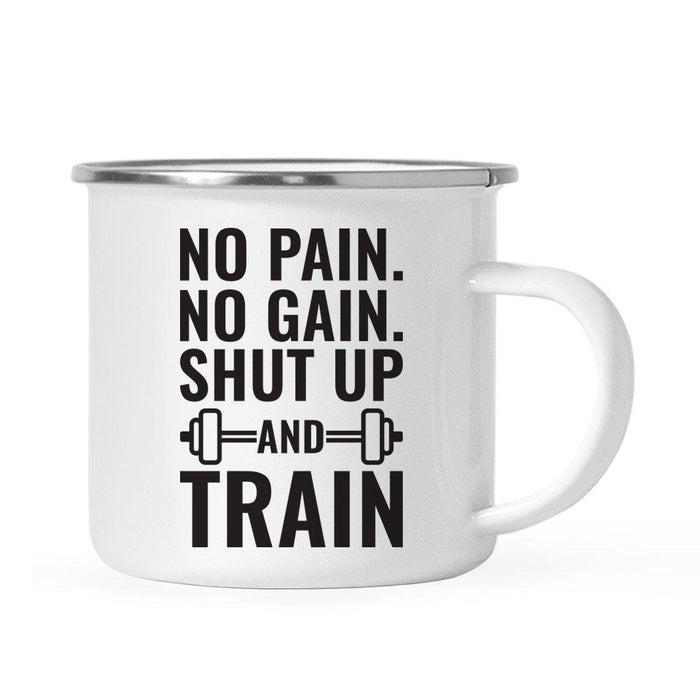 Gym Workout Fitness Campfire Coffee Mug-Set of 1-Andaz Press-Train-