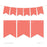 Hanging Pennant Banner Party Garland Decor-Set of 21-Andaz Press-Blush Pink-