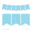 Hanging Pennant Banner Party Garland Decor-Set of 21-Andaz Press-Baby Blue-