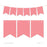 Hanging Pennant Banner Party Garland Decor-Set of 21-Andaz Press-Coral-
