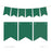 Hanging Pennant Banner Party Garland Decor-Set of 21-Andaz Press-Emerald Green-