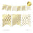 Hanging Pennant Banner Party Garland Decor-Set of 21-Andaz Press-Gold-