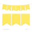 Hanging Pennant Banner Party Garland Decor-Set of 21-Andaz Press-Yellow-
