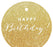 Happy Birthday! Circle Gift Tags, Chic Style-Set of 24-Andaz Press-Ivory-