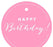 Happy Birthday! Circle Gift Tags, Chic Style-Set of 24-Andaz Press-Ivory-