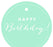 Happy Birthday! Circle Gift Tags, Chic Style-Set of 24-Andaz Press-Ivory-