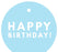 Happy Birthday! Circle Gift Tags, Modern Style-Set of 24-Andaz Press-Ivory-