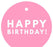 Happy Birthday! Circle Gift Tags, Modern Style-Set of 24-Andaz Press-Ivory-