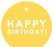 Happy Birthday! Circle Gift Tags, Modern Style-Set of 24-Andaz Press-Yellow-