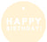 Happy Birthday! Circle Gift Tags, Modern Style-Set of 24-Andaz Press-Ivory-