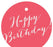 Happy Birthday! Circle Gift Tags, Whimsical Style-Set of 24-Andaz Press-Ivory-