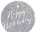 Happy Birthday! Circle Gift Tags, Whimsical Style-Set of 24-Andaz Press-Silver-