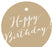 Happy Birthday! Circle Gift Tags, Whimsical Style-Set of 24-Andaz Press-Tan-
