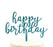 Happy Birthday Glitter Acrylic Cake Toppers-Set of 1-Andaz Press-Gold-