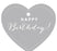 Happy Birthday! Heart Gift Tags, Chic Style-Set of 30-Andaz Press-Ivory-