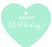 Happy Birthday! Heart Gift Tags, Chic Style-Set of 30-Andaz Press-Ivory-