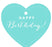 Happy Birthday! Heart Gift Tags, Chic Style-Set of 30-Andaz Press-Diamond Blue-