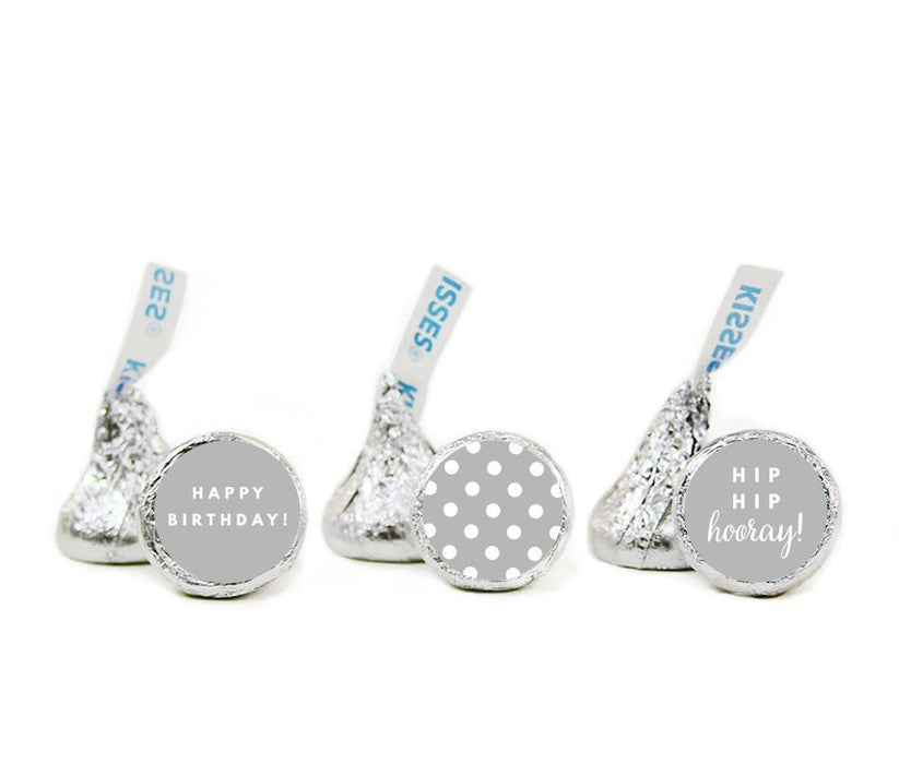 Happy Birthday Hershey's Kisses Stickers-Set of 216-Andaz Press-Ivory-