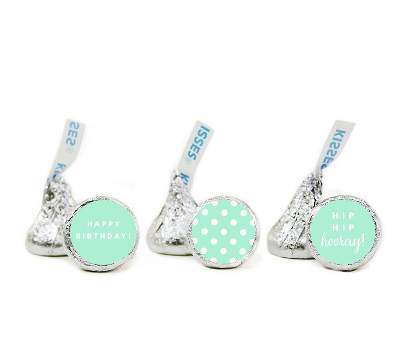 Happy Birthday Hershey's Kisses Stickers-Set of 216-Andaz Press-Ivory-