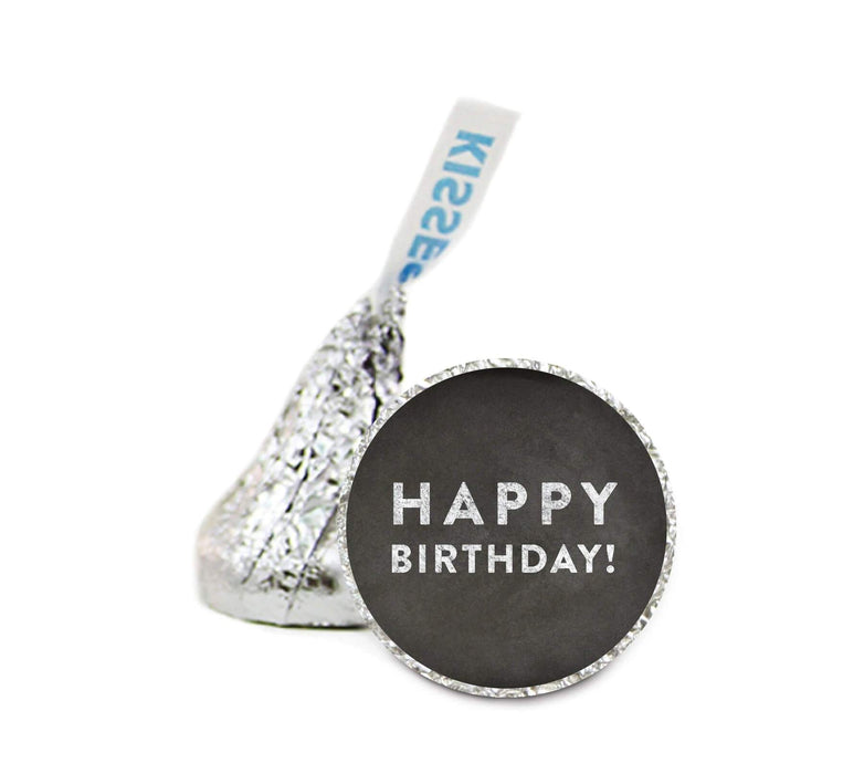 Happy Birthday! Vintage Chalkboard Hershey's Kiss Stickers-Set of 216-Andaz Press-