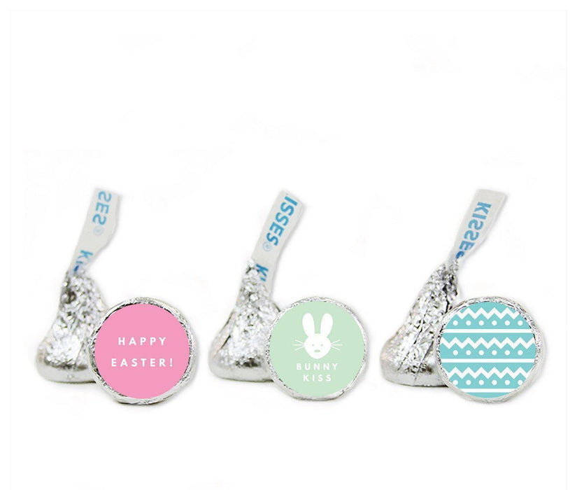 Happy Easter Bunny Hershey's Kisses Stickers-Set of 216-Andaz Press-