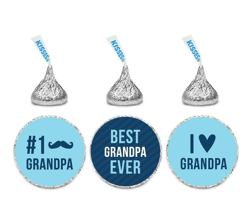 Happy Father's Day Grandpa Hershey's Kisses Stickers-Set of 216-Andaz Press-