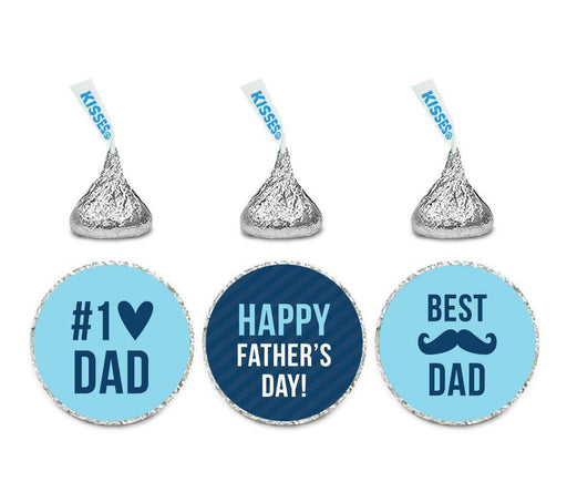 Happy Father's Day Hershey's Kisses Stickers-Set of 216-Andaz Press-
