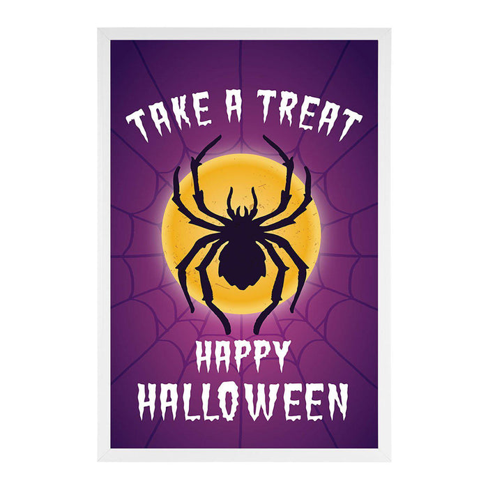 Happy Halloween Candy Sign Please Take One Sign Trick Or Treat Sign Halloween-Set of 1-Andaz Press-Tarantula-