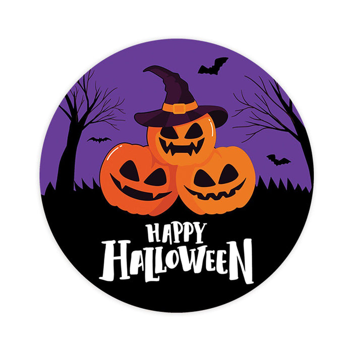 Happy Halloween Stickers Labels For Kids Treat Bags Goodie, Halloween Party Favors-Set of 120-Andaz Press-Jack O Lanterns-