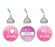 Happy Mother's Day Grandma Hershey's Kisses Stickers-Set of 216-Andaz Press-