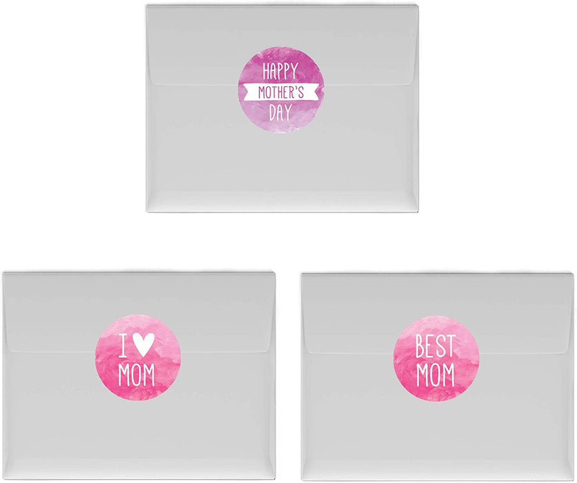 Happy Mother's Day Hershey's Kisses Stickers-Set of 216-Andaz Press-
