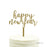 Happy New Year Glitter Acrylic Holiday Cake Topper-Set of 1-Andaz Press-