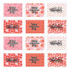 Happy Valentine's Day Gift Card Holders, Assorted Gift Card Sleeves-Set of 12-Andaz Press-Pink & Red Happy Valentine's Day-