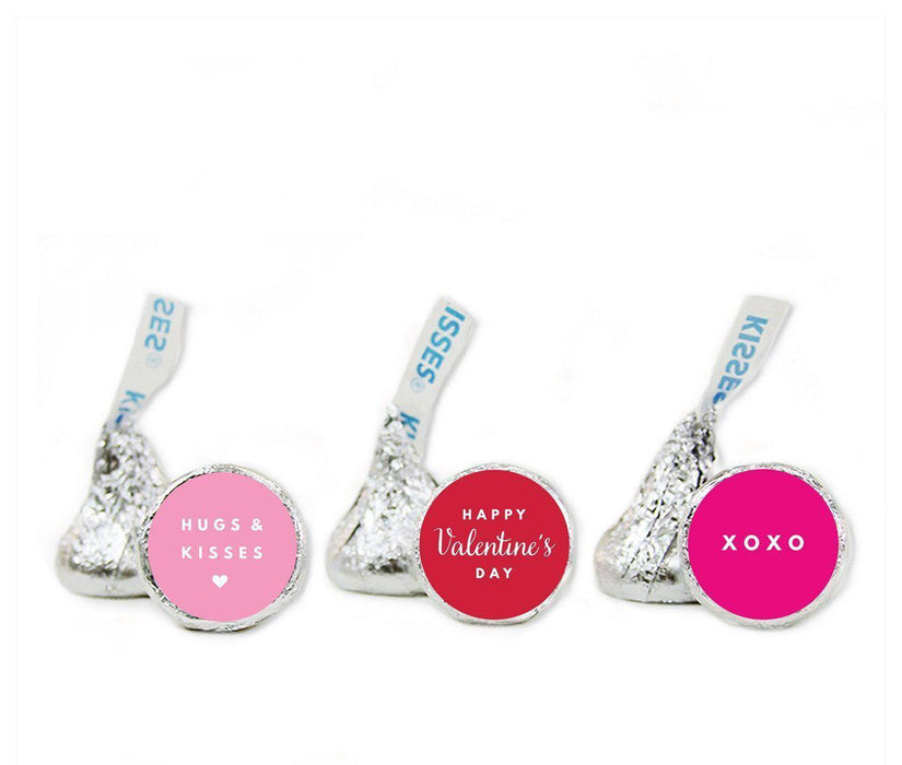 Happy Valentine's Day Hugs and Kisses Hershey's Kisses Stickers-Set of 216-Andaz Press-