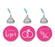 Hugs & Kisses from the New Mr. & Mrs. Hershey's Kisses Stickers-Set of 216-Andaz Press-Fuchsia-