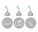 Hugs & Kisses from the New Mr. & Mrs. Hershey's Kisses Stickers-Set of 216-Andaz Press-Gray-