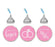 Hugs & Kisses from the New Mr. & Mrs. Hershey's Kisses Stickers-Set of 216-Andaz Press-Pink-