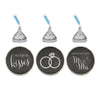 Hugs & Kisses from the New Mr. & Mrs. Vintage Chalkboard Hershey's Kisses Stickers-Set of 216-Andaz Press-