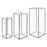 Hurricane Glass Candle Holders-Set of 3-Koyal Wholesale-Gold-
