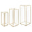 Hurricane Glass Candle Holders-Set of 3-Koyal Wholesale-Gold-