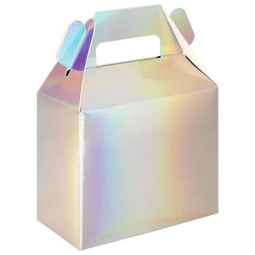 Iridescent Holographic Gable Boxes-Set of 36-Andaz Press-Iridescent-
