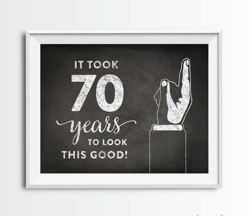 It Took X Years to Look This Good Fun Birthday Art Sign-Set of 1-Andaz Press-25-