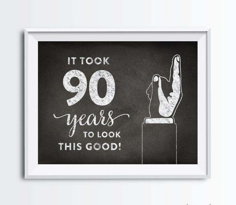 It Took X Years to Look This Good Fun Birthday Art Sign-Set of 1-Andaz Press-25-