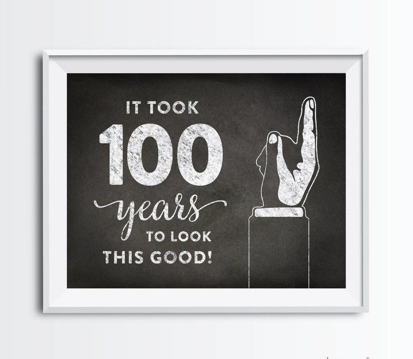 It Took X Years to Look This Good Fun Birthday Art Sign-Set of 1-Andaz Press-25-
