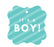 It's A Boy! Fancy Square Baby Shower Gift Tags-Set of 24-Andaz Press-Diamond Blue-