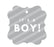 It's A Boy! Fancy Square Baby Shower Gift Tags-Set of 24-Andaz Press-Gray-